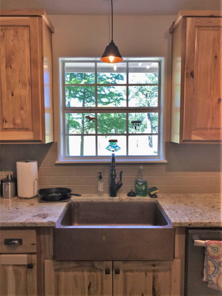 Rustic Kitchen Remodel With Hickory Custom Cabinets Buck The Builder